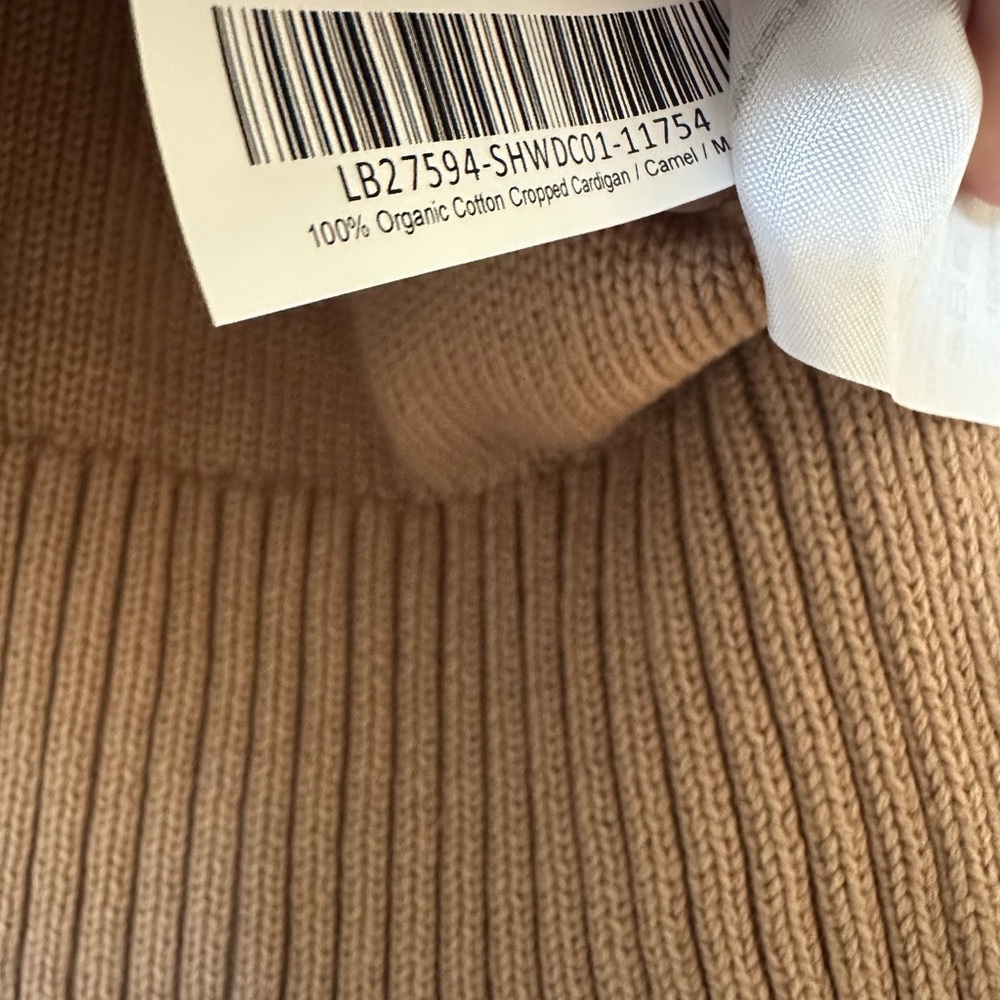 Quince Camel Button-Front Wool Blend Cardigan - Picture 6 of 6